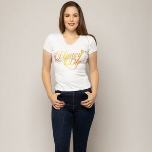 Mahogany Girl White Honey Dip T-Shirt